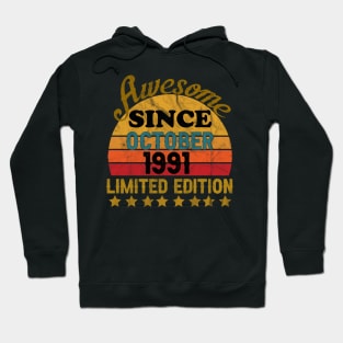 Awesome Since October 1991 30 Year Old 30th Birthday gift T-Shirt Hoodie